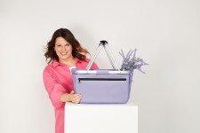 1803939 KOSZYK NA ZAKUPY KOSZYK PIKNIKOWY HALFAR BASKET LILA 3