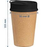 95029 Zestaw prezentowy FARE ÖkoBrella To Go parasol czarny kubek 3