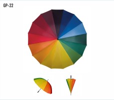 GP 22 PARASOL GOLFOWY TĘCZOWY