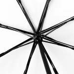 LF 191 PARASOL MANUALNY PRZEŹROCZYSTY Z CZARNĄ LAMÓWKĄ STELAŻ