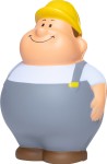 M124261 mbw Squeezies Antystresowy Bert Budowlaniec 3